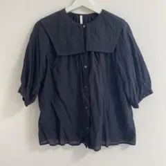 fig london cu/c rown sailor BL ブラウス