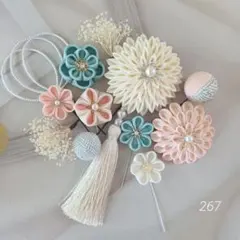 つまみ細工髪飾り
