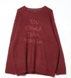 白*雪様 JEANASIS 赤ニット ニットワンピ