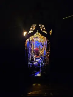 ドールハウス完成品✱Moonlight Castle✱月光のバラ城✱LED