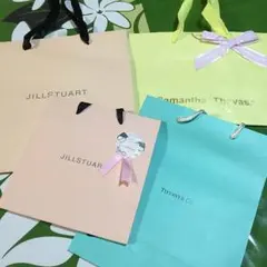 大人気ブランド♡ジルスチュアート♡ティファニー♡サマンサタバサ紙袋4枚セット