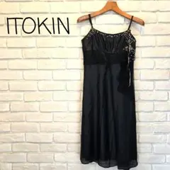 ITOKIN 　ビジュー付き キャミワンピ　黒のサムネイル