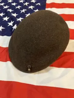 イタリア製 ウール ハンチング キャスケット ブラウン 茶 balanco