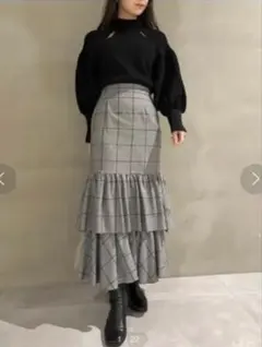 スナイデル ティアードボリュームスカート