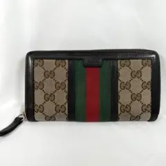 2025年最新】グッチラウンドファスナー長財布シェリーラインの