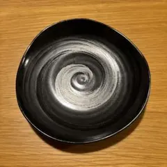 丸皿 取り皿 和食器 陶器 黒系 直径13.5cm