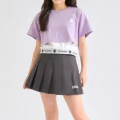 PINK-latteピンクラテ タンクドッキングTシャツ150ショート丈パープルのサムネイル