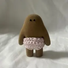 【毛糸のおぱんつ】 薄ピンク フィギュア用 着せ替え おぱんつ君 ガチャ ぬい用
