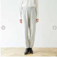 ニットパンツ グレー