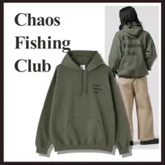 Chaos fishing club hoodie Olive - メルカリ