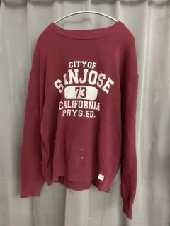 DISCUS ATHLETIC マルーン トレーナー Lサイズ