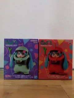 ガンダム45周年×初音ミク　ザクぐるみ　フィギュア2点　まとめ売り　シャア　新品