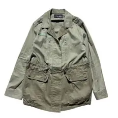 【MILITARY】ミリタリー フィールドジャケット ドローコード 軍モノのサムネイル