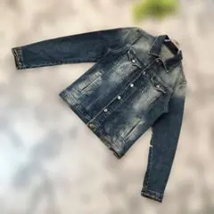 ZARA【M】大人気◎ ウォッシュ加工◎ デニム ジャケット 長袖 ジージャン