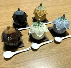 たち吉 茶碗蒸し 蓋つき煮物椀 5客セット スプーン付のサムネイル