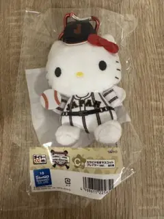 侍ジャパンサンリオ　キティちゃん c賞カラビナ付きマスコットプレイヤー