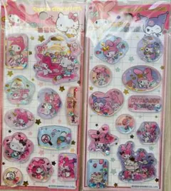 【海外正規品】クロミ　マイメロ　キティ　ウォーターシャカシャカシール♡ ２枚