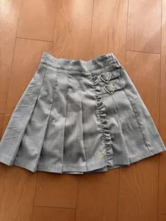ピンクハント　グレー チェック柄 スカート　L（160）サイズ