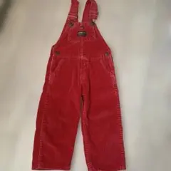 OSHKOSH オーバーオール レッド 3T