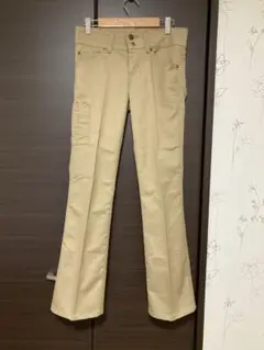 ベージュ パンツ サイドポケット付きXS