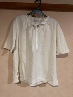 AFTERNOON TEA WARDROBE 半袖ブラウス M-L アイボリー