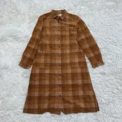 ✨ GoldenBear ゴールデンベア　チェック柄　ロングシャツワンピース