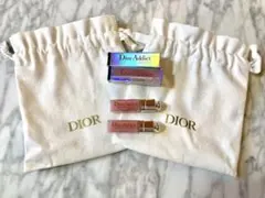Dior 巾着ポーチとAddict LIP MAXIMIZER ミニサイズ2本