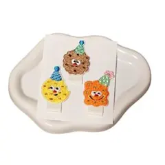 名札つけワッペン　3個セット　韓国　お菓子　かわいい