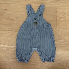 ストライプ柄ロンパース