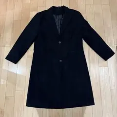 ステンカラーコート ブラック