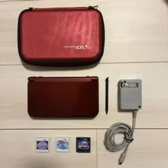 newニンテンドー3DS LL レッド ＋ ソフト3本