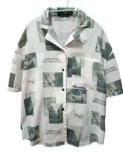 【A0095】PLYMTONE グラフィックプリント 半袖シャツ Lサイズ