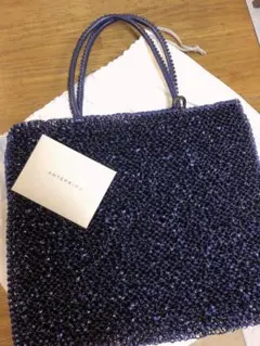 ANTERINA トートバッグ ネイビー　極美品