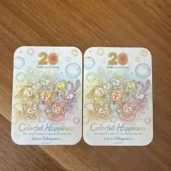 ダッフィーとフレンズ 20周年 ステッカーセット