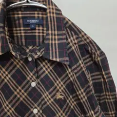 BURBERRY チェック柄 長袖シャツ L　レディースシャツ　 y34