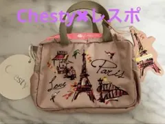 未使用レア・廃盤品  チェスティ  レスポートサック  コラボ  ポーチ ピンク LeSportsac - レスポートサック × チェスティ バードフリル柄