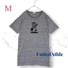 UnitedAthle 半袖 Tシャツ M グレー 猫