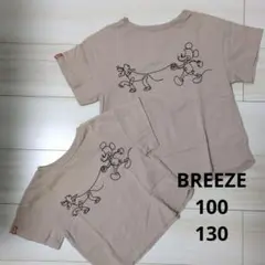 BREEZE ミッキー プルート Tシャツ 100 130　２枚まとめ売り