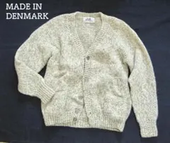 Danspun デンマーク製 肉厚 カーディガン 100% ウール カーディガン