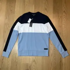 【未使用品】マイケルコース LOGO TAPE ロングトレーナー ブルー S