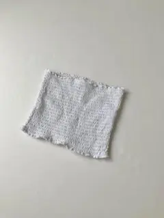 Hollister ホワイト ベアトップ XS