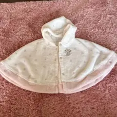 ベビー ポンチョ マントミニーマウス フリース 50 60 70