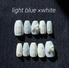 light blue×White ショートバレリーナのみ