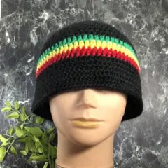 レゲエ　クラッシャーハット　バケットハット　クロシェハット　ラスタ