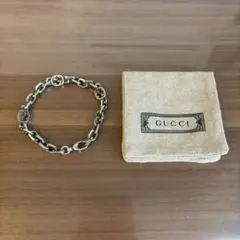 正規品　GUCCI　インターロッキング　ブレスレット　19号