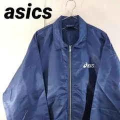 【古着】アシックス ナイロンジャケット ウィンドブレーカー 薄手 シンプル