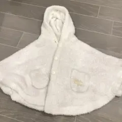 ジェラピケ　フード付きポンチョ