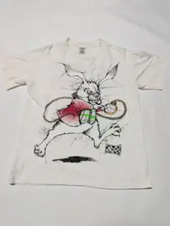 レア 希少 90s ビンテージ 不思議の国のアリス Tシャツ カナダ製 90s～ ALICE in WONDERLAND 不思議の国のアリス 両面プリント T