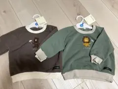 【新品未使用タグ付き】裏起毛トレーナー　80