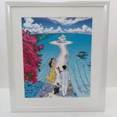 わたせせいぞう 版画（シルクスクリーン）「サンセットパーティ」限定77/100 わたせせいぞう 版画（シルクスクリーン）「サンセットパーティ